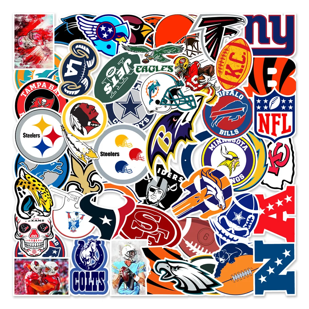 

10/30/50PCS Cartoon Rugby Lovers Pattern Logo Graffiti Sticker Refrigerator Motorcycle Laptop Luggage Toy Sticker Wholesale