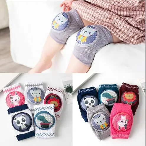 Купи 2020 new summer mesh baby children's knee pads cotton breathable baby toddler anti-fall crawling protective gear socks за 93 рублей в магазине AliExpress