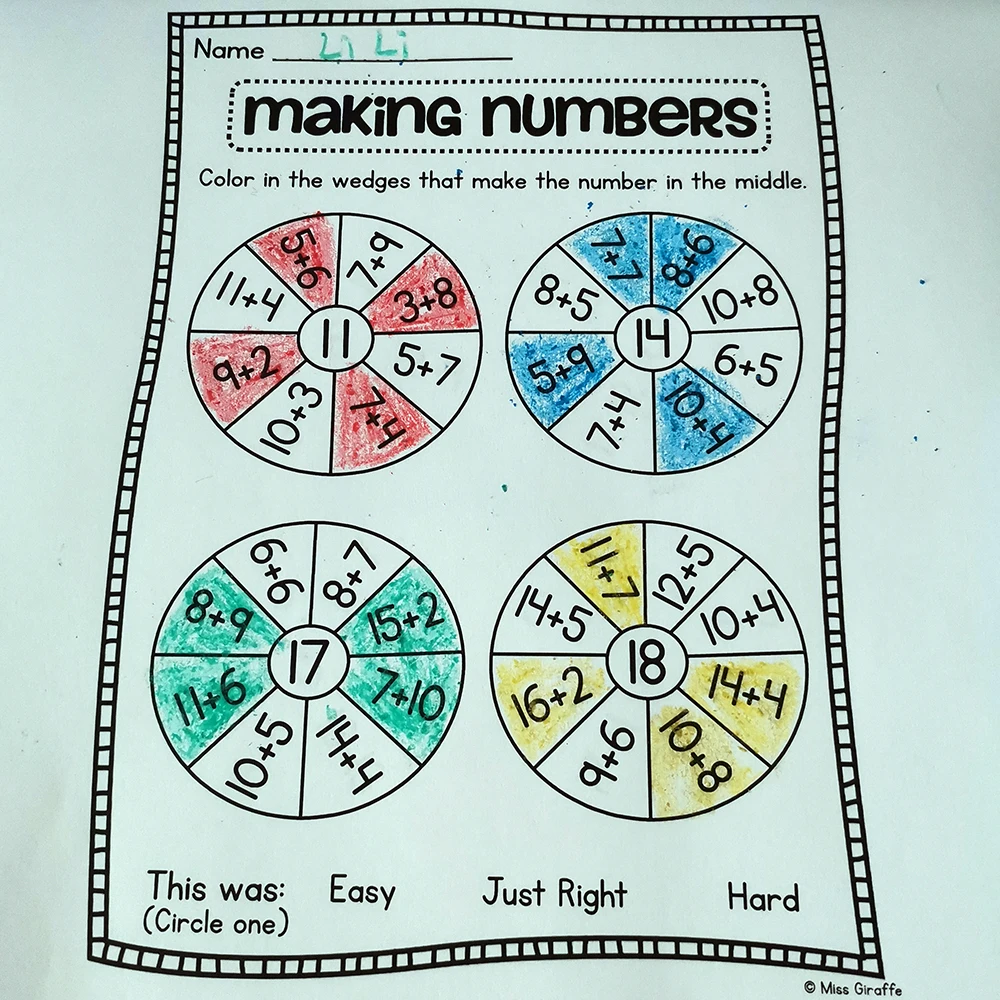 25 страниц сложения и вычитания забавных ранних образовательных детских