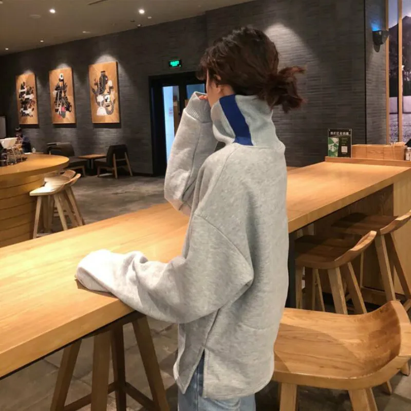 Женские толстовки в Корейском стиле толстый бархатный пуловер высокого качества