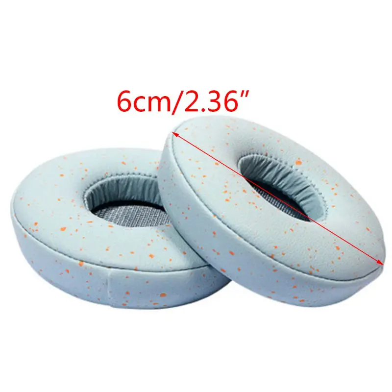 

2PCS Durable Leather Earpads Replaced Ear Pads Cushions Cover for SN-OY WH-H810 Bluetooth Headphones Headset