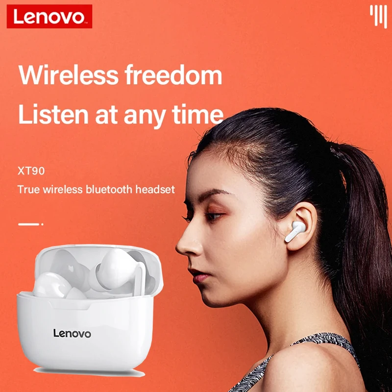 

Lenovo XT90 Wireless Earphone TWS Bluetooth 5.0 Sports Headphone Touch Button IPX5 Waterproof Earplugs With 300mAh Charging Box