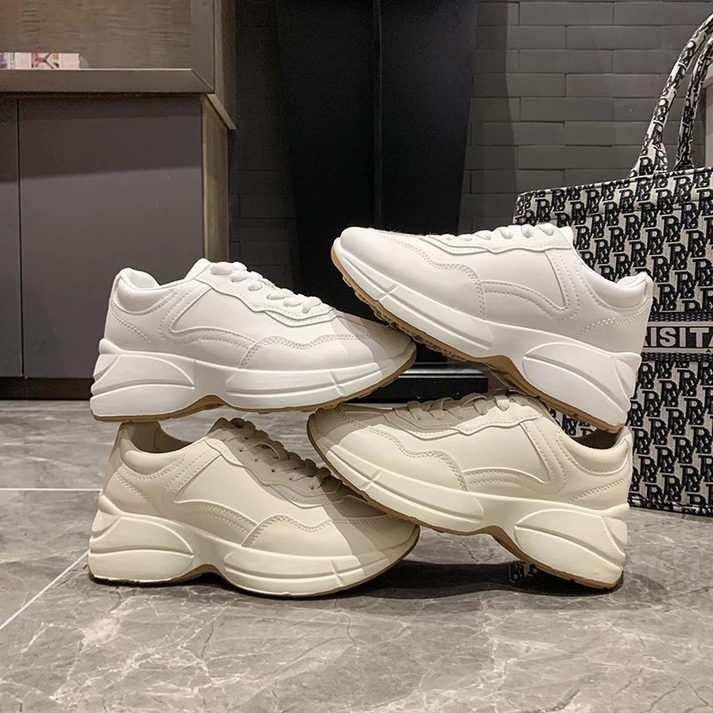 

2020 Autumn Woman Fashion Sneakers Platform Chunky Casual Shoes Ulzzang Basket Female Lacing Vulcanized Shoes Women Round Toe