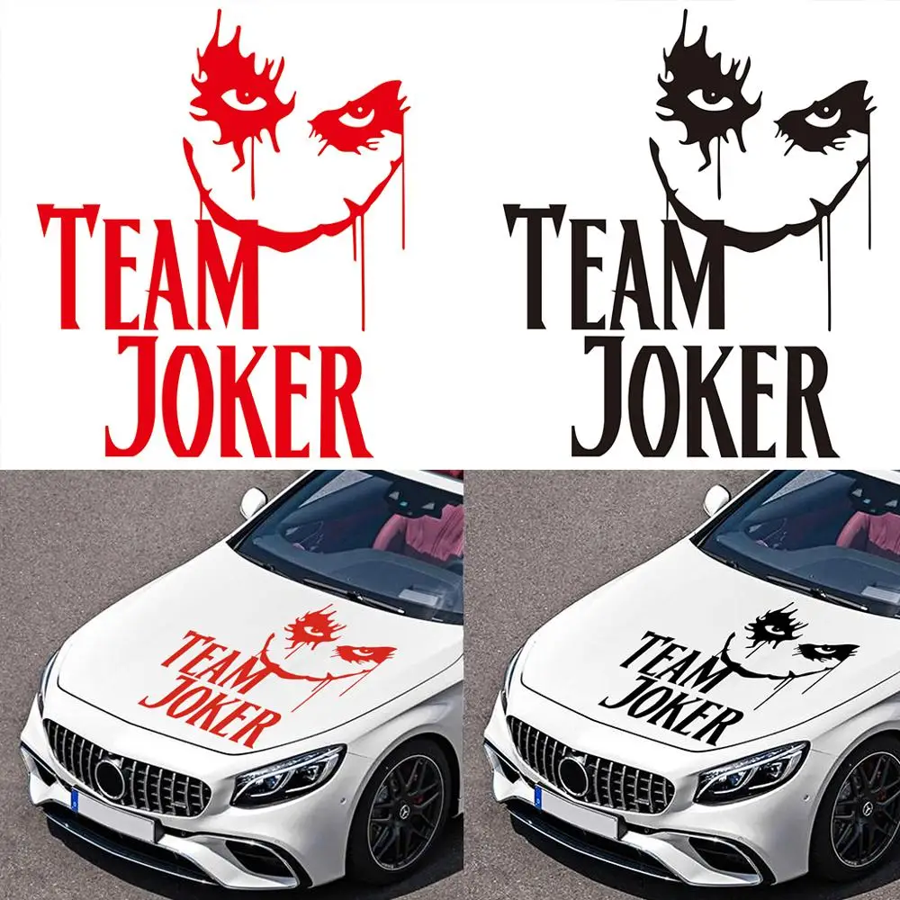 Универсальные автомобильные наклейки TEAM JOKER текстовая Автомобильная виниловая