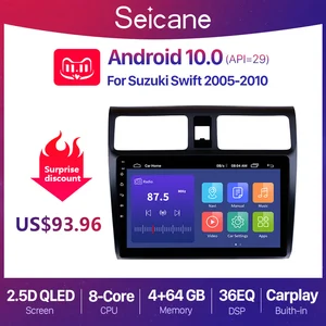Seicane Android 10,0 автомобильный радиоприемник с навигацией GPS для 2005 2006 2007 2008 2009 2010 Suzuki Swift 10,1 дюймов головное устройство с поддержкой DVR