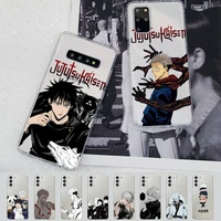 jujutsu kaisen anime phone case for samsung a 10 20 30 50s 70 51 52 71 4g 12 31 21 31 s 20 21 plus ultra