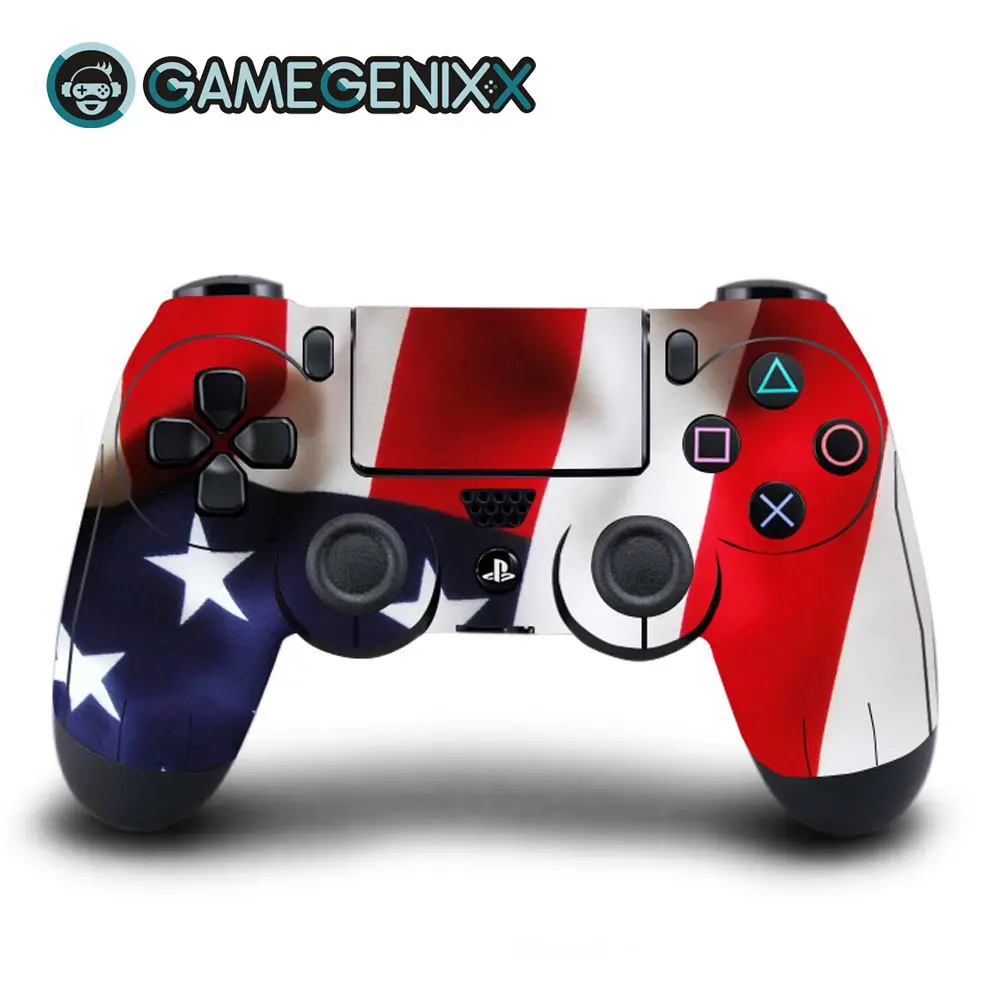 GAMEGENIXX виток винилопласта с наклейкой для Playstation PS4 контроллер Daulshock 4-американский флаг