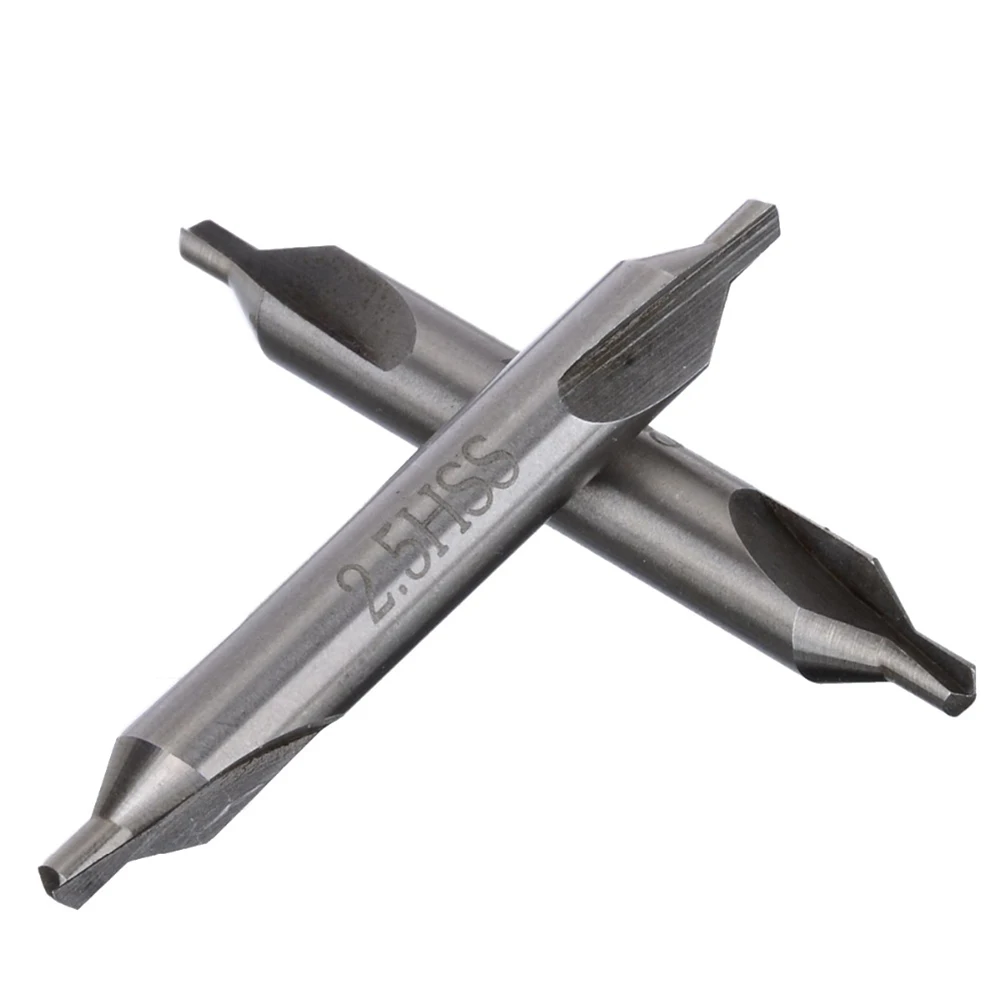 

5pcs 60 Degree HSS Center Spotting Drill Bit Combined Countersink Bits 2.5mm Punte Da Trapano Centrali