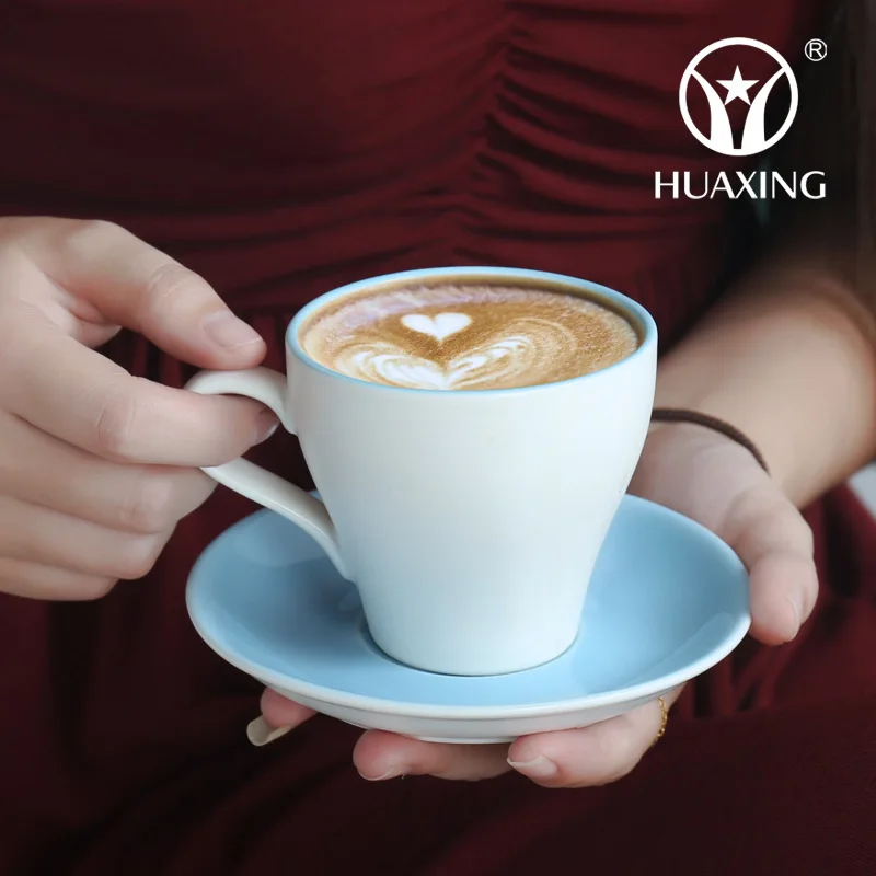 Креативная кофейная чашка и блюдце керамическая для завтрака молока