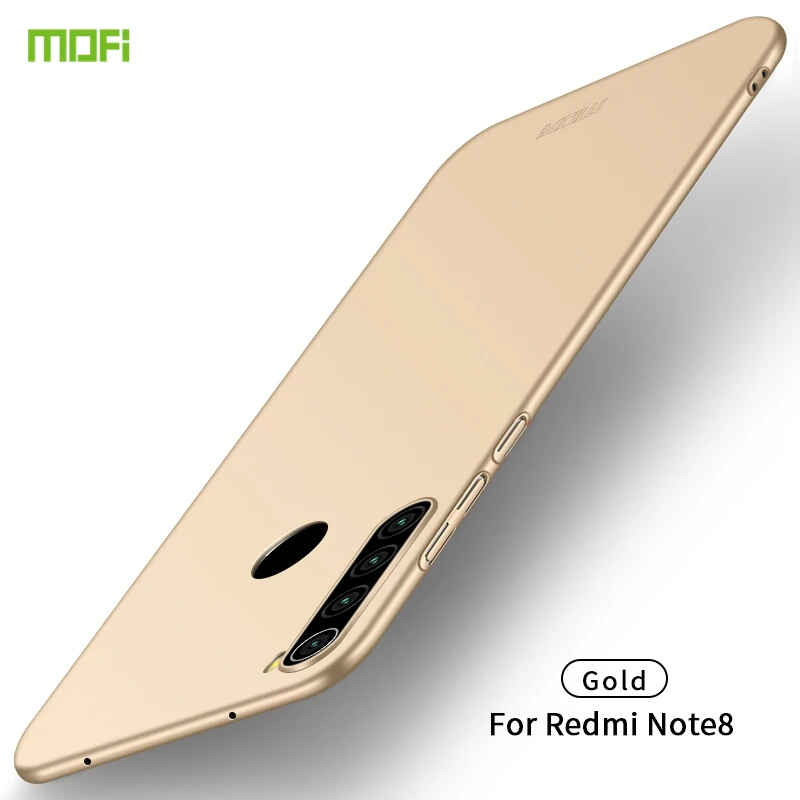 MOFI для Xiaomi Redmi Note 8 чехол матовый ПК ультра-тонкий полный охват задняя крышка чехол оболочка для Xiaomi Redmi Note 7 Pro Чехол
