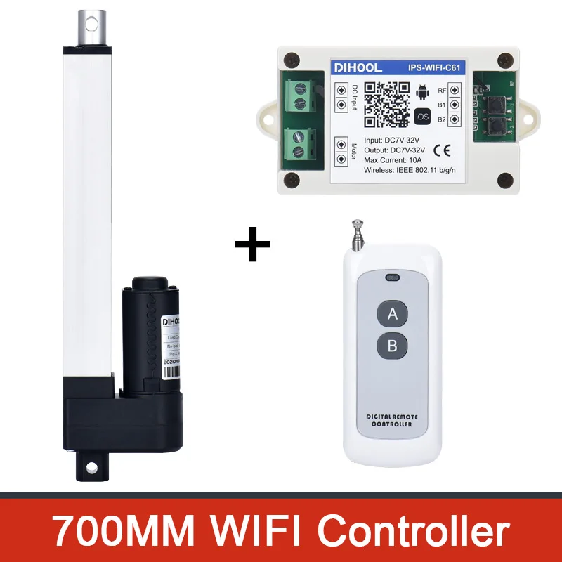 DHLA1300 700 мм линейные актуаторы с пультом дистанционного управления 12 в 24 В