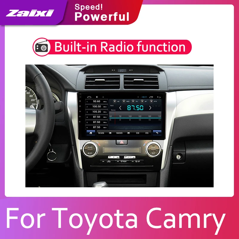 ZaiXi 2din автомобильный мультимедийный Android Автомагнитола для Toyota Camry (XV50) 2011 ~ 2017
