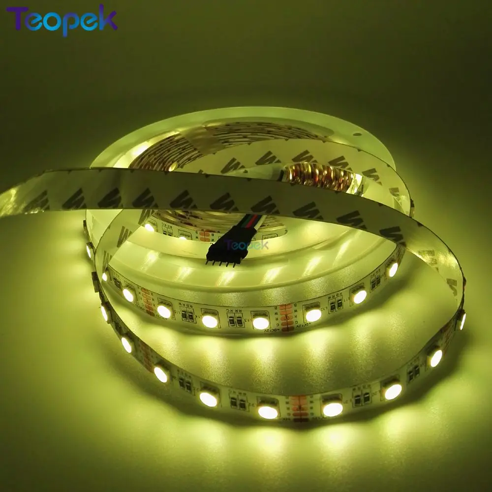 Светодиодная лента RGBW 4 цвета в 1 SMD 5050 12 В/в24 гибкий светильник RGB + белый/теплый