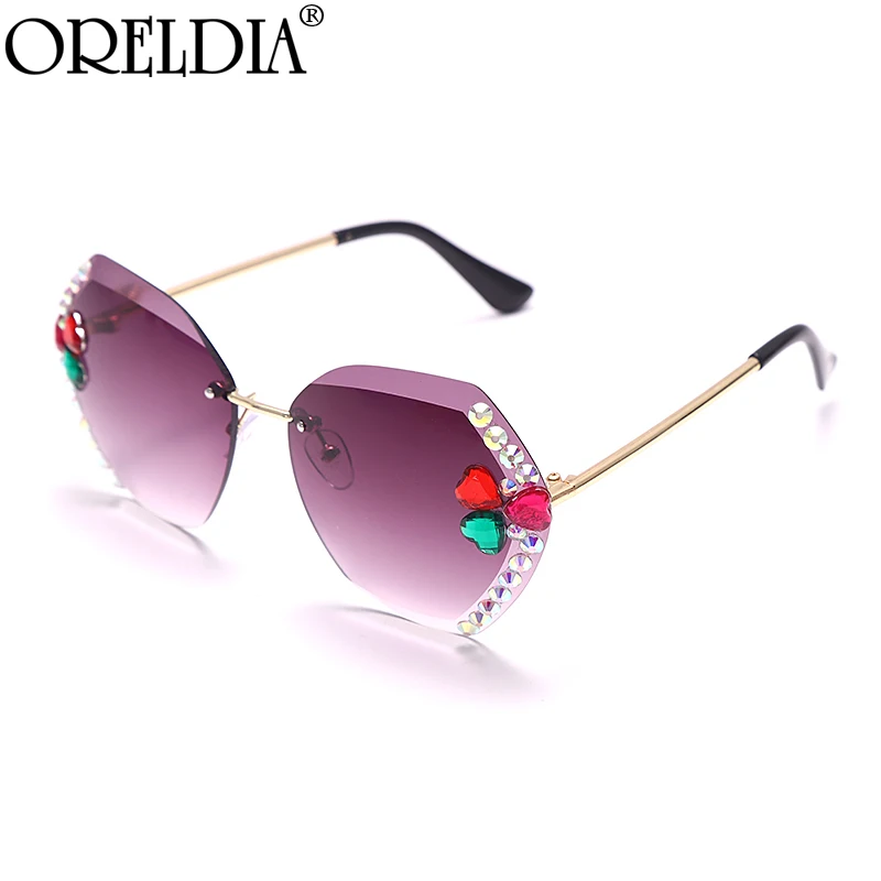 

2021 Винтажные Солнцезащитные очки без оправы для женщин и мужчин, модные солнцезащитные очки с градиентными линзами, женские роскошные брен...