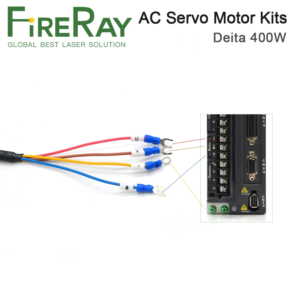 FireRay Дельта 400 Вт сервопривод ASD-B2-0421-B + Серводвигатель ECMA-C20604RS и водитель мотора |