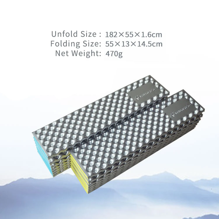 Ultralight Portable Compact Folding Outdoor Foam Camping Mattress Hiking Sleeping Mat Tent Backpacking Sleeping Pad 184x56x1.5cm