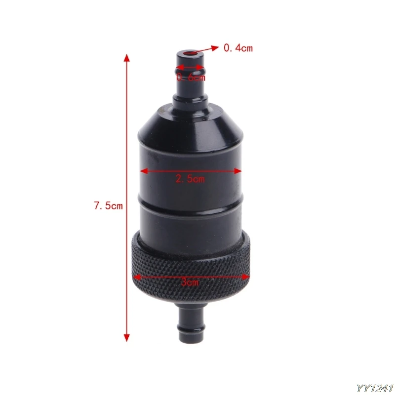 

Universal Aluminium Inline Fuel Oil Filter 1/4" 6mm Motorcycle Pit Dirt Bike re-usable Fuel Filter 2018-