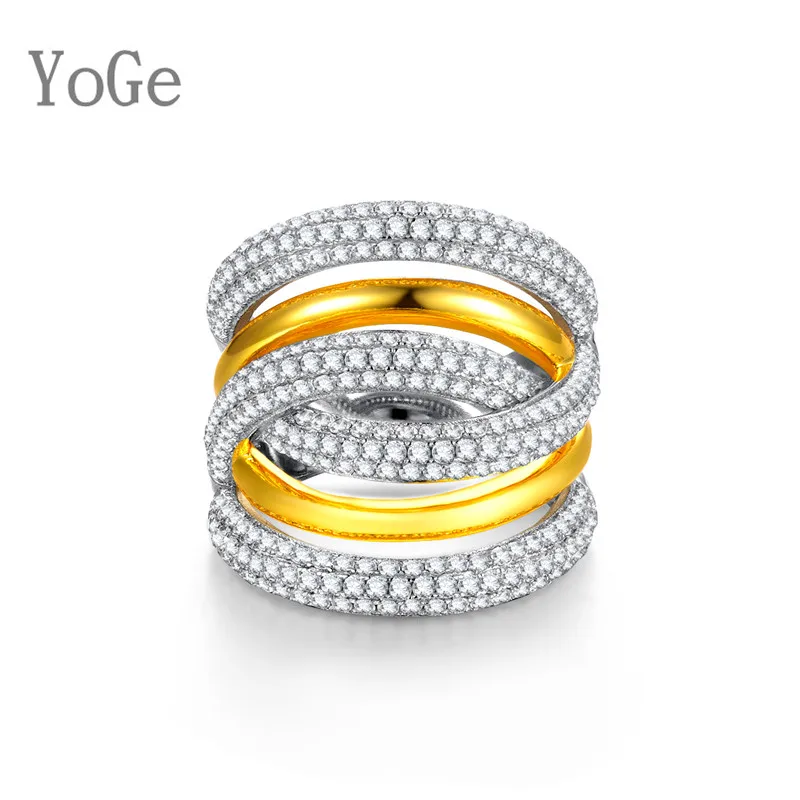 YoGe свадебные и вечерние ювелирные изделия для женщин R7963Y Роскошные AAA CZ &