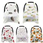 Аксессуары для детской коляски, муслиновый мягкий воздухопроницаемый чехол от солнца из пряжи, защита от солнца, чехол для корзины, коляски, москитная сетка для детей