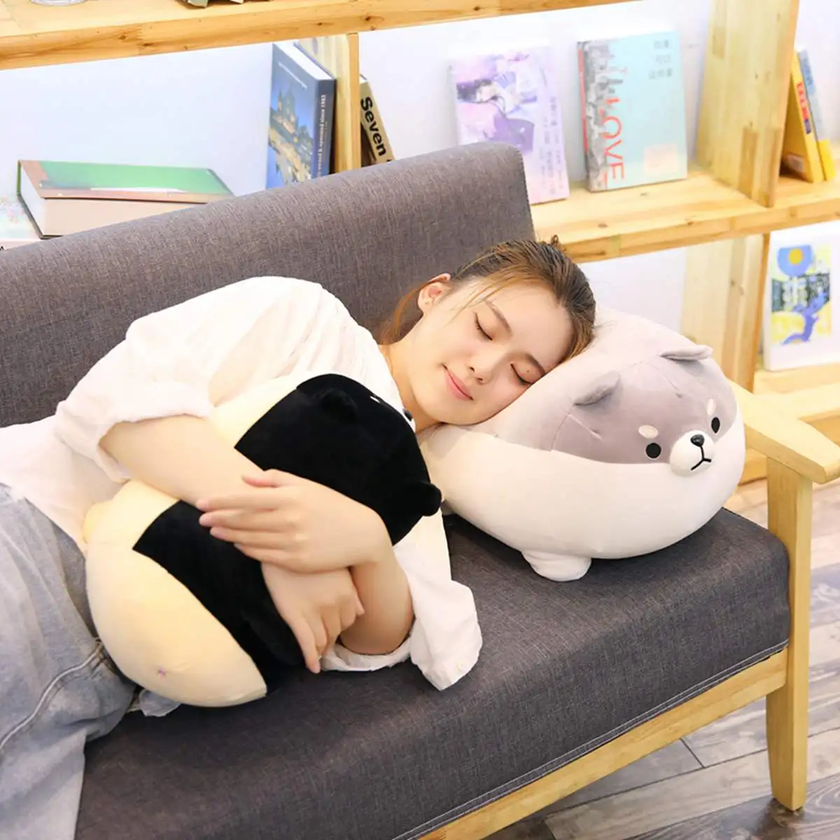 1 шт. 35/55 см Мягкие Плюшевые Kawaii толстый Косплей Shiba «Лисья Секретная служба»(Inu и собаки из мультфильма, подушка для детей girlfreind подарок на день рождения