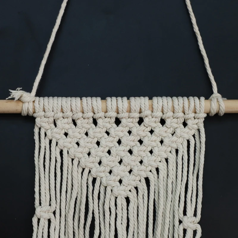

New Tassel Bohemian Macrame Woven Wall Hanging Handmade Knitting Tapestry Home Office Wall Decoration Vqw2701