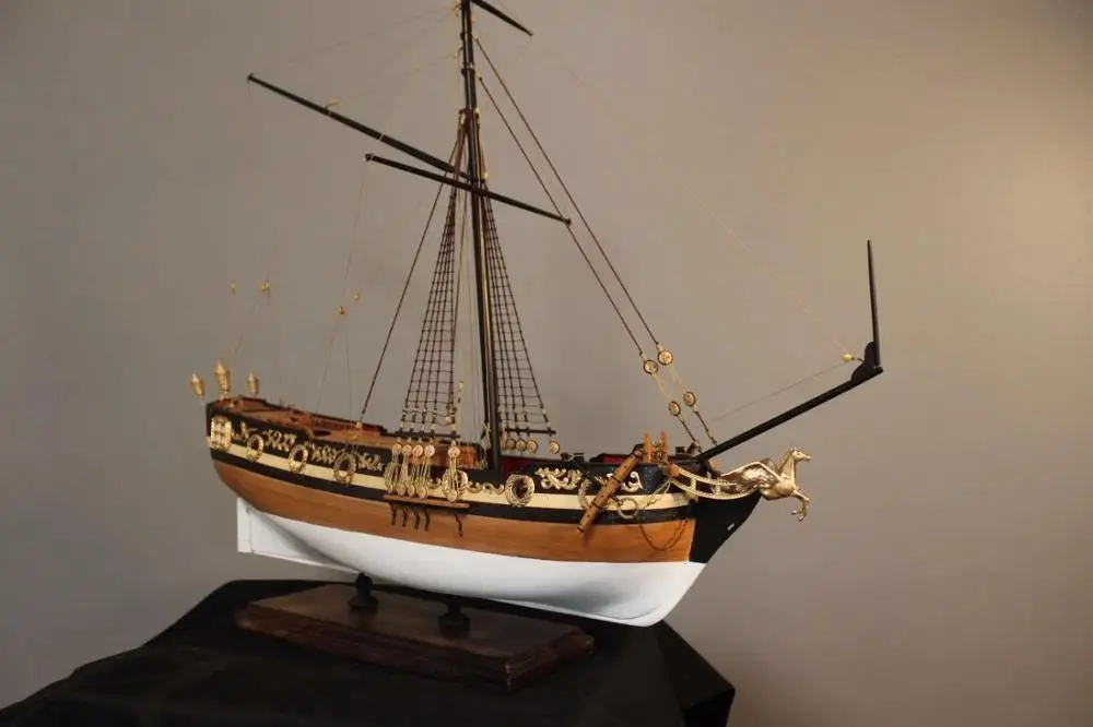 Модель корабля версии Cherry масштаб 1/48 деревянная модель Вильяма королевская яхта