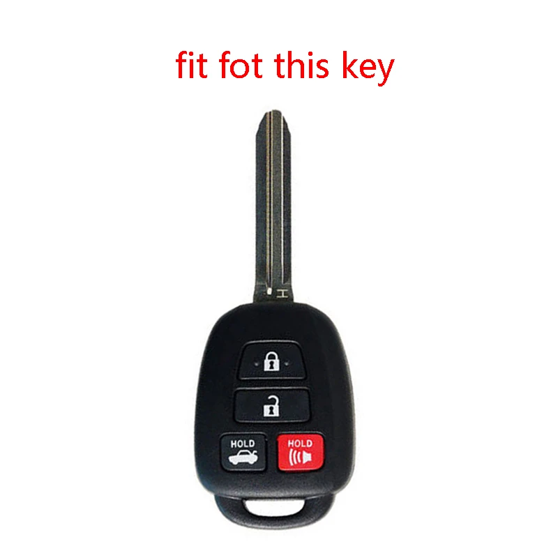 Чехол для автомобильных ключей из силикагеля чехол Toyota Camry 2019 Rav4 2018 Corolla 2016 Tacoma Vios