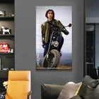 Плакат на холсте с американским актером Эйданом галлагером, красивые байкерские плакаты с длинными волосами, коллекция подарков для фанатов