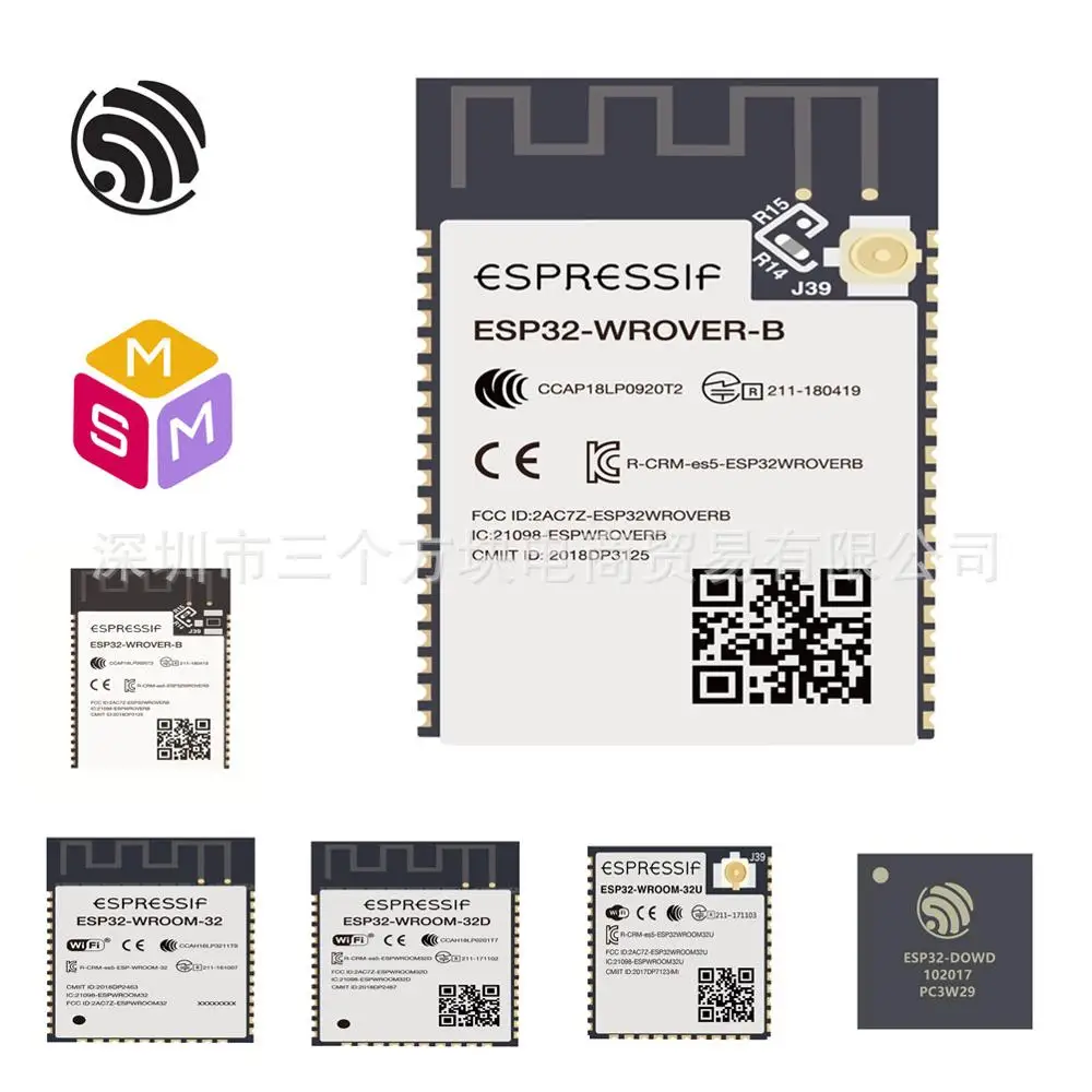 ESP32 WROVER IB AIoT espressoc SiF двухъядерный Wi Fi и BT/BLE модуль беспроводной/Прозрачная