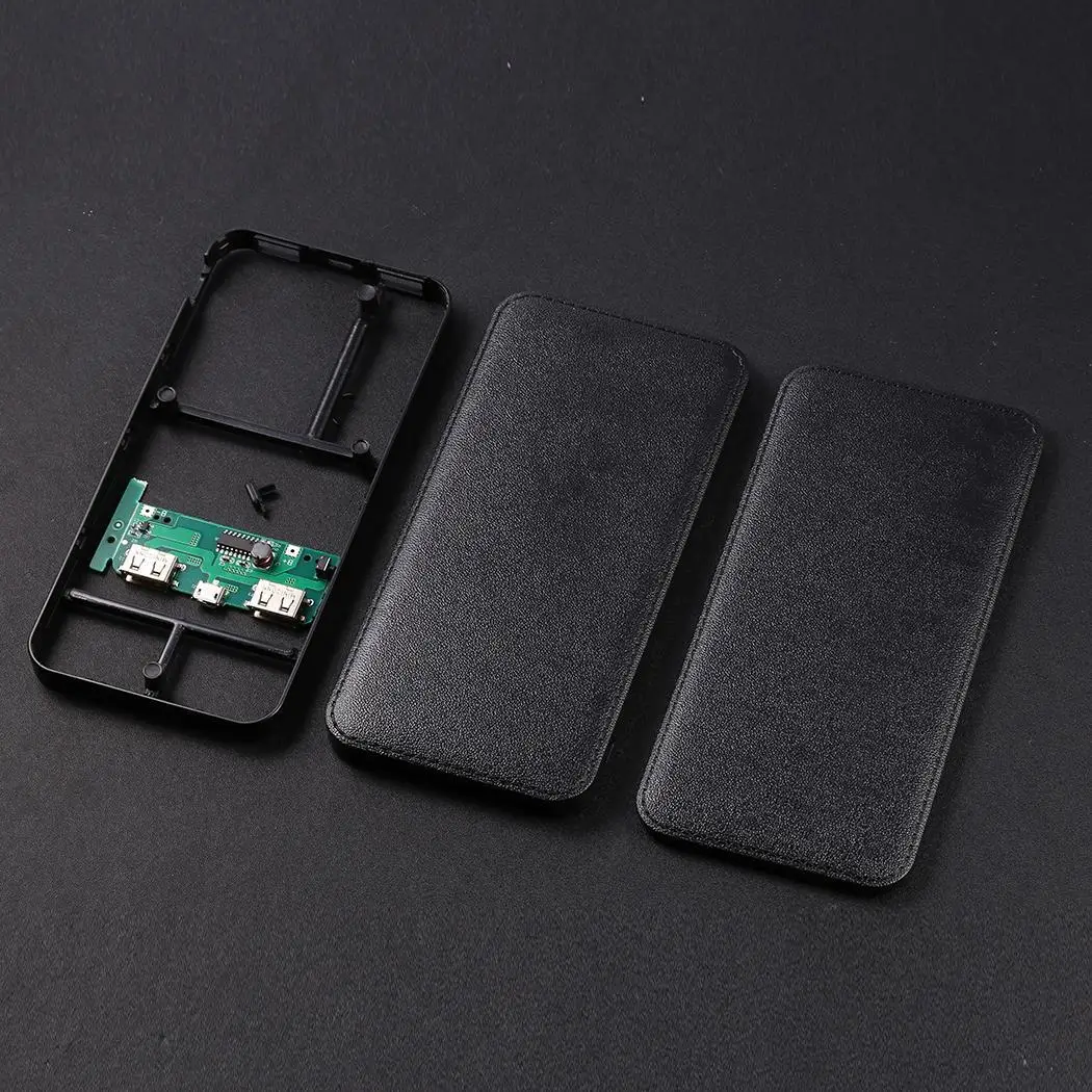 Ультратонкий двойной usb-порт power Bank Case Shell Box выход полимерный литий-ионный