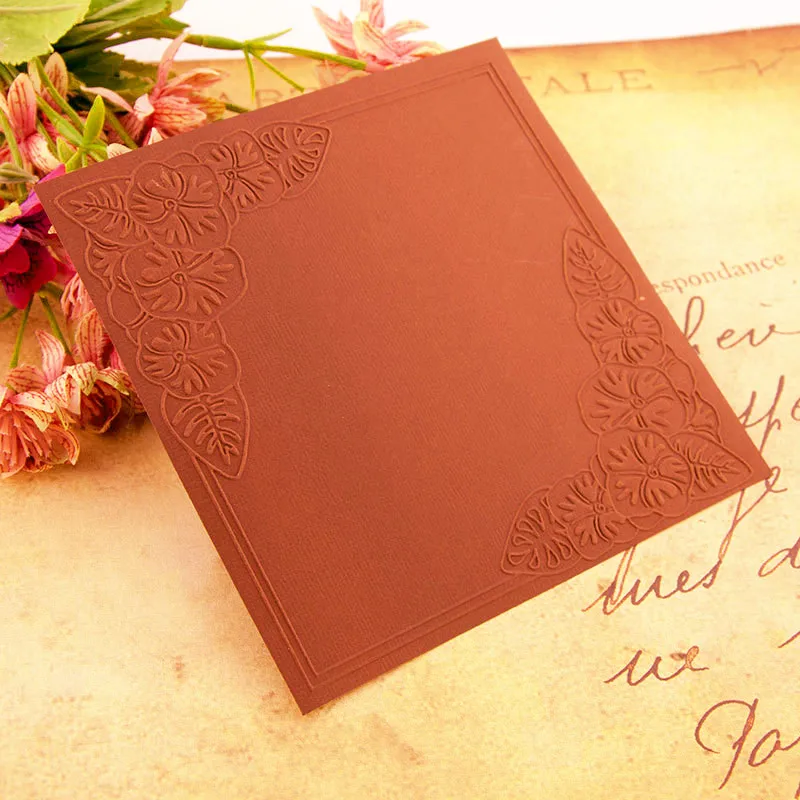 

Dolce Vita Flower Plastic Scrapbooking Embossing Folders Lace Template Craft Paper Card Making Album Wedding Decor Supplies