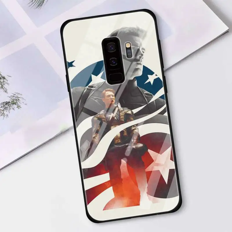 

Steve Rogers Captain Cover America Phone Cases Tempered Glass For Samsung S6 7 8 9 10 20 Plus 20Ultra Note8 9 10 10pro