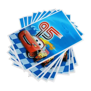 Одноразовый пакет для сладостей, 10 шт., с мультяшными персонажами из мультфильма Тачки Диснея, для вечерние, свадьбы, день рождения детей, мальчика