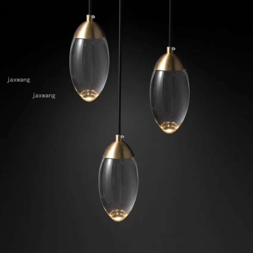 Скандинавские Светодиодные хрустальные подвесные лампы Современные