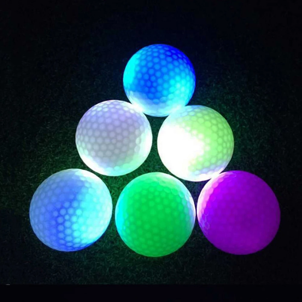 2 шт. светящийся шар для гольфа ночник светодиодный мячик световой игры на