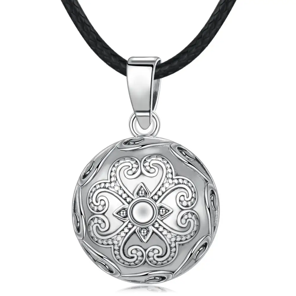 Эудора медь 20 мм уникальный шар гармонии кулон цветок Chime ball bola ожерелье Ангел