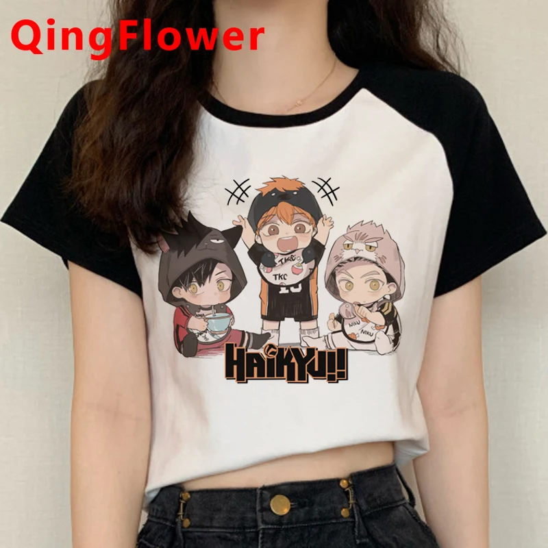 

Топ Oya Haikyuu мужской, футболка с принтом, кавайная одежда для пар, повседневный летний топ в стиле Харадзюку, ulzzang
