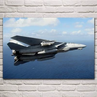 us navy f14 tomcat aircraft fighter flight artwork fabric posters on the wall picture home art living room decoration km271