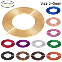 12 rolls 3mm5mm wide flat jewelry craft wire 18 gauge aluminum wire for bezel sculpting armature jewelry makingmixed color