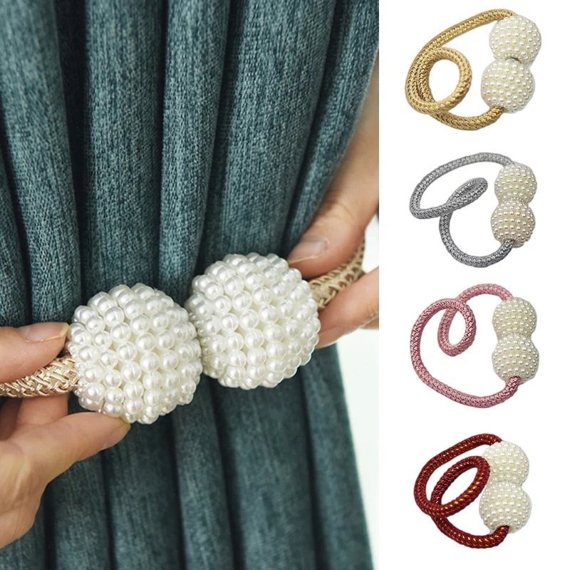 

Прочные застежки для штор Y1UU, магнитные застежки для штор, жемчужные декоративные застежки для штор, застежки для штор