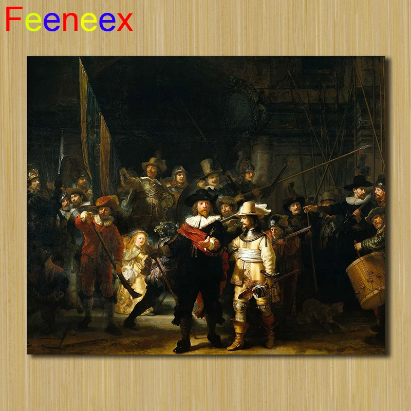 Картина из страз The Night Watch 40 х30 см алмазная 5D картина сделай сам с квадратными