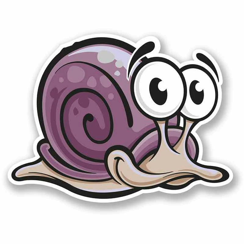 

LLY-2295 Fun Cartoon Snails Modeling Personality Car Sticker PVC Fashion Auto Window Bumper Waterproof Self-adhesive Decal Decor