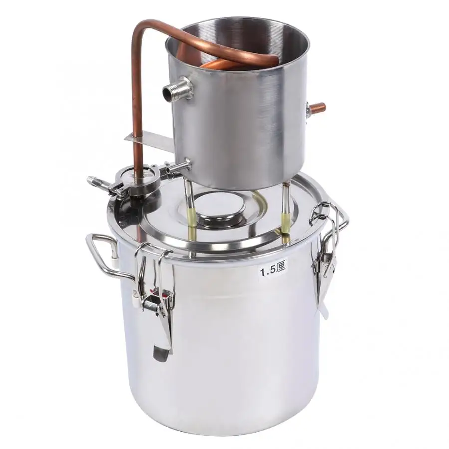 Дистиллятор DIY для дома 12 л медная трубка изготовления спирта воды вина виски