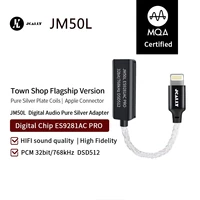 jcally jm50 jm50l mqa es9281 lightning decoding adapter cable type c to 3 5mm decoding earbuds amplifier acpro jm40 es9280c pro