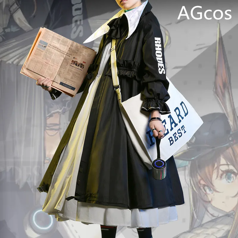 

Arknights Amiya Newsgirls женский костюм для косплея, платье комплекты на Хэллоуин журнал Amiya для костюмированной вечеринки, одежда, костюмы