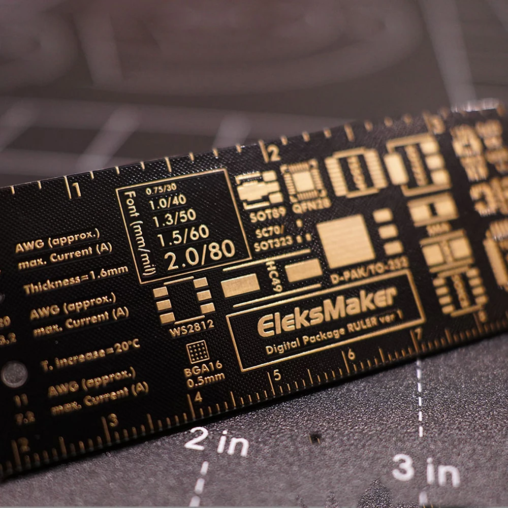 

Multifunctional PCB packaging ruler, creative design ruler, boyfriend with hand gift, electronic lover ruler