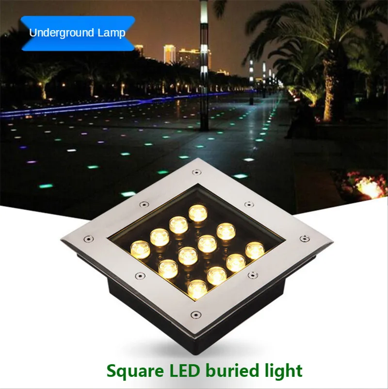 

Underground Light Recessed Lights Sidewalk Lighting Stair Light Outdoor Ip65 Waterproof Led Deck Lights Rgb 220v Led Decoration