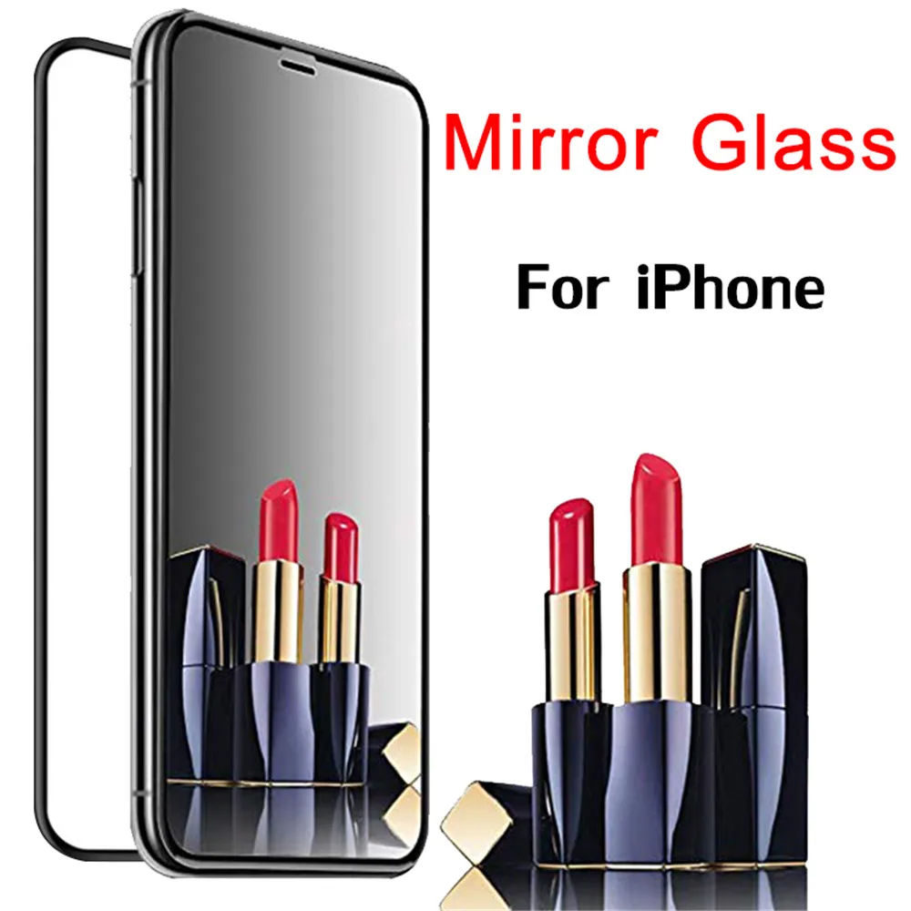 Зеркальное стекло для Apple Iphone XS XR X S Max 8Plus 7Plus 6Plus 8 7 6 защита экрана Ip Iph Xsmax Plus Sx Sr 10s