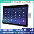 Автомагнитола 1DIN, 11,6 дюйма, Android 10, магнитола, стерео, универсальный Головной блок, Магнитола, кассета, 1920*1080, Carplay, мультимедийный плеер