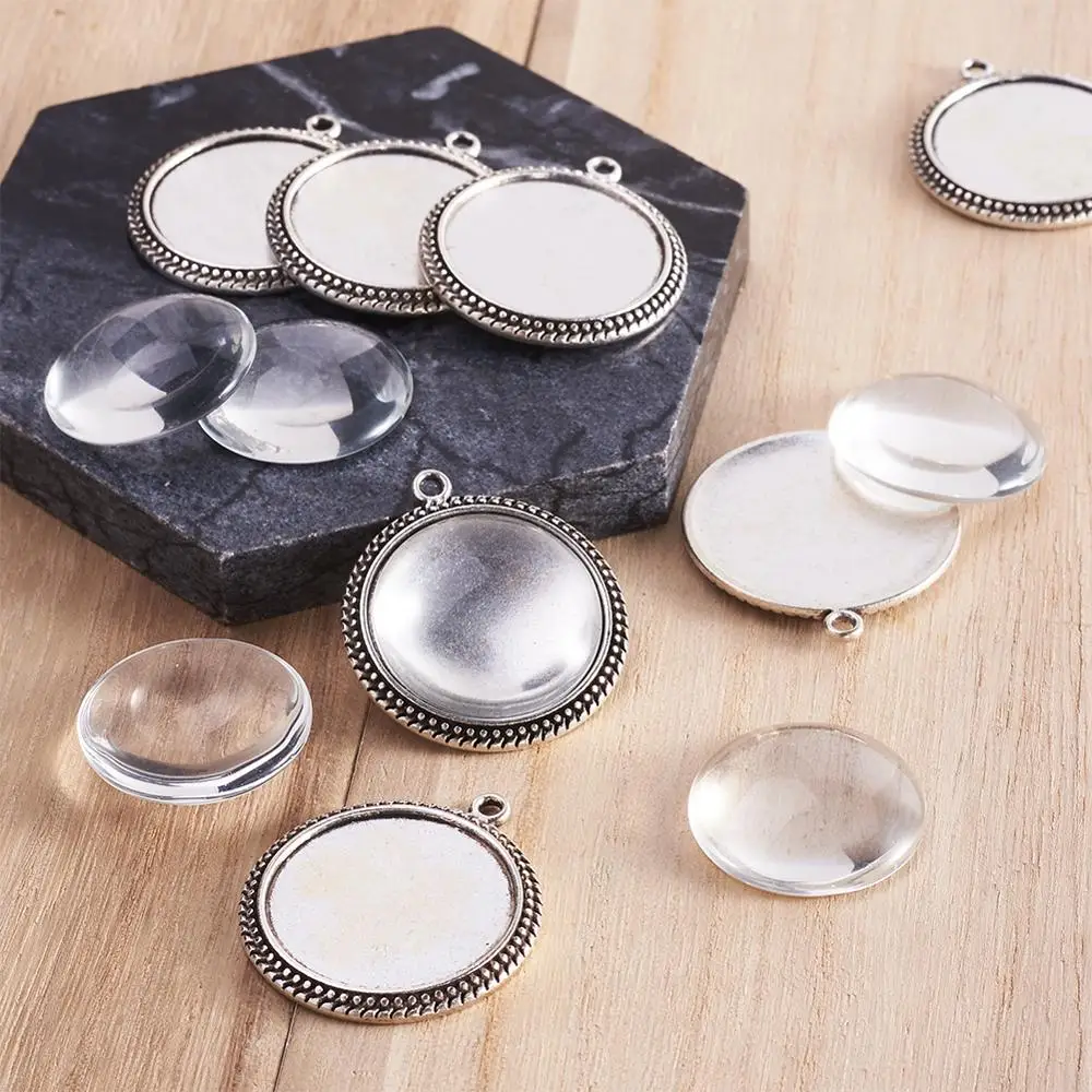 25 мм прозрачное четкое увеличение купола стекло кабошон Крышка для фото кулон